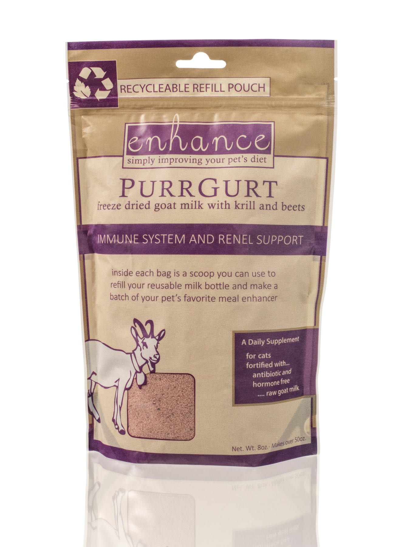 Steve's Real Food - Enhance Freeze Dried PurrGurt Pouch