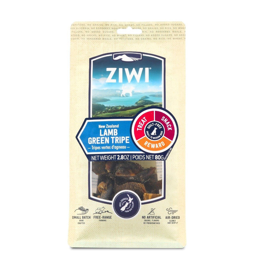 Ziwi Air Dried Dog Treats - Lamb Green Tripe