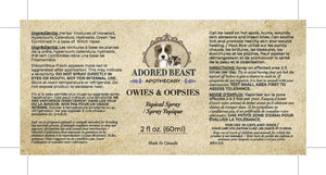 Adored Beast Apothecary - Owies and Oopsies Topical spray