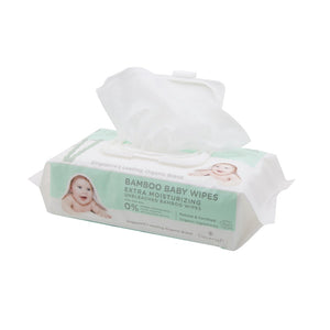 Cloversoft - Unbleached Bamboo Organic Baby Wipes Extra Moisturising